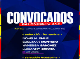 Convocados - Baloncesto 3x3 - Juegos Bolivarianos Valledupar 2022